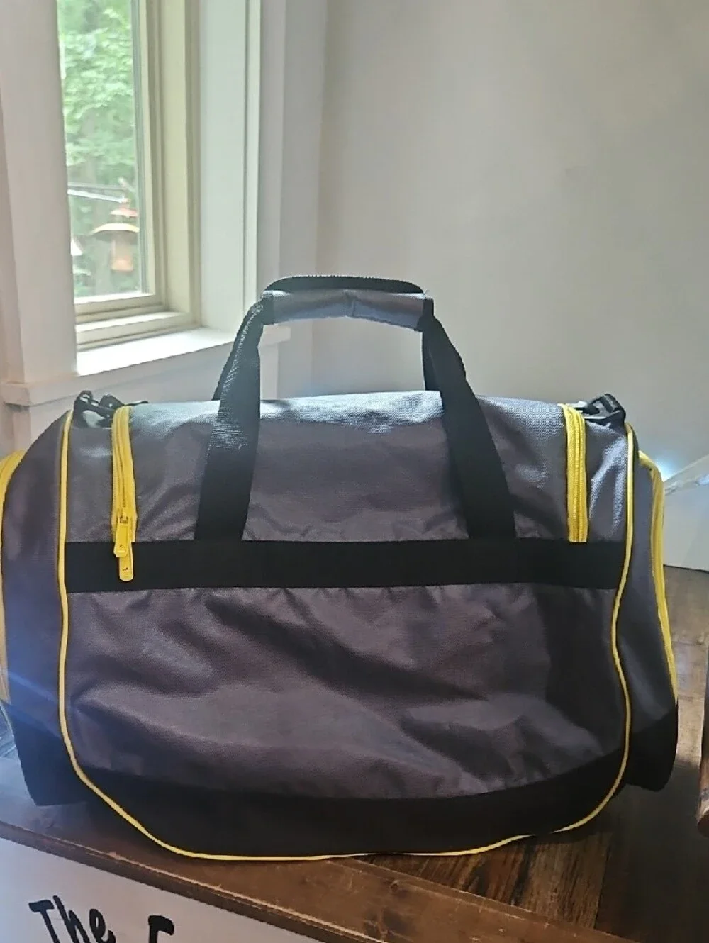 adidas Black and Yellow Sports‎ Duffel Bag